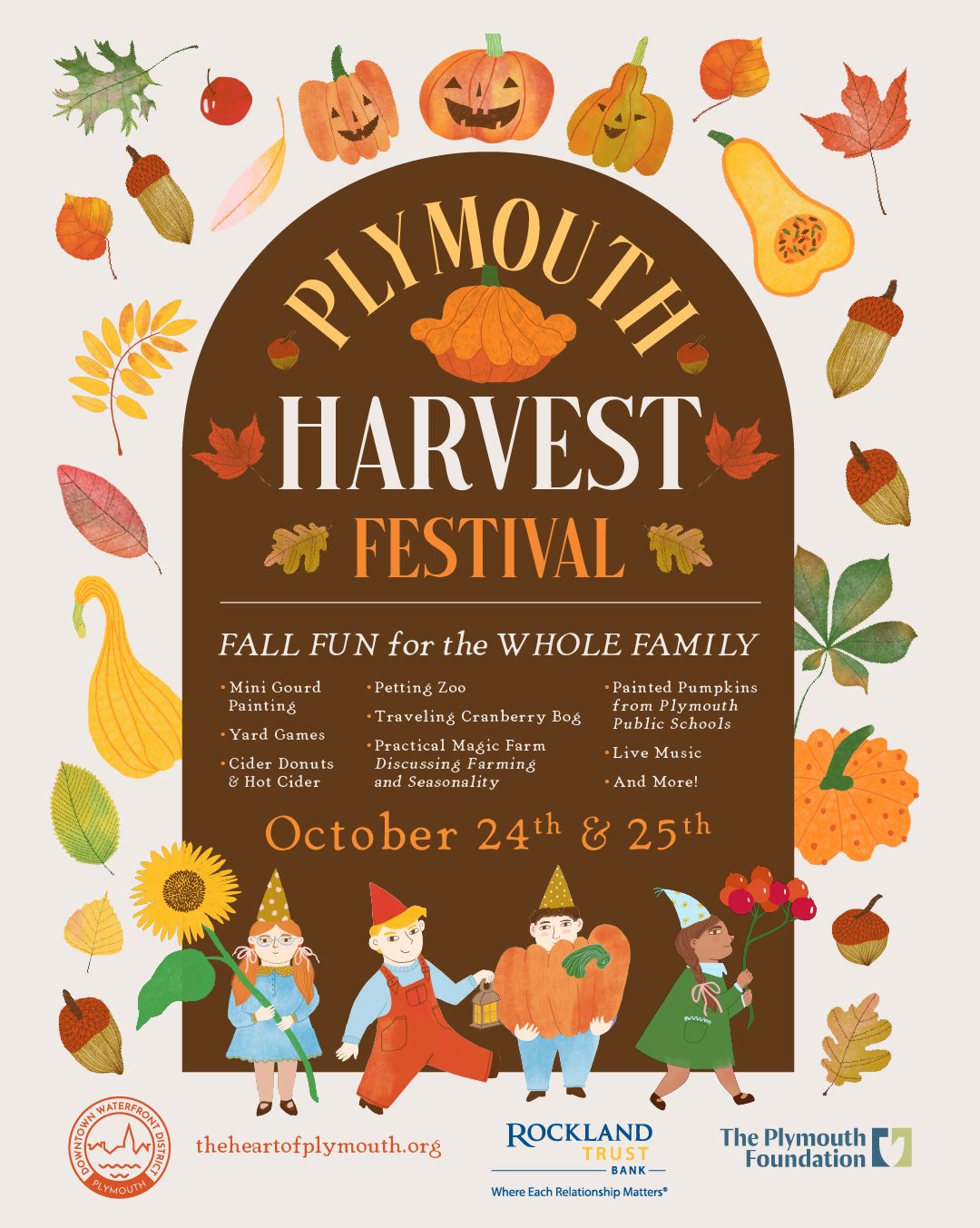 Plymouth Harvest Festival, October 24 and 25, fall fun for the whole family